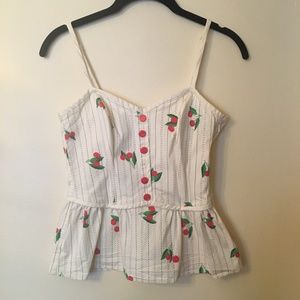 Anthropologie Cherry Print Cami Top 4